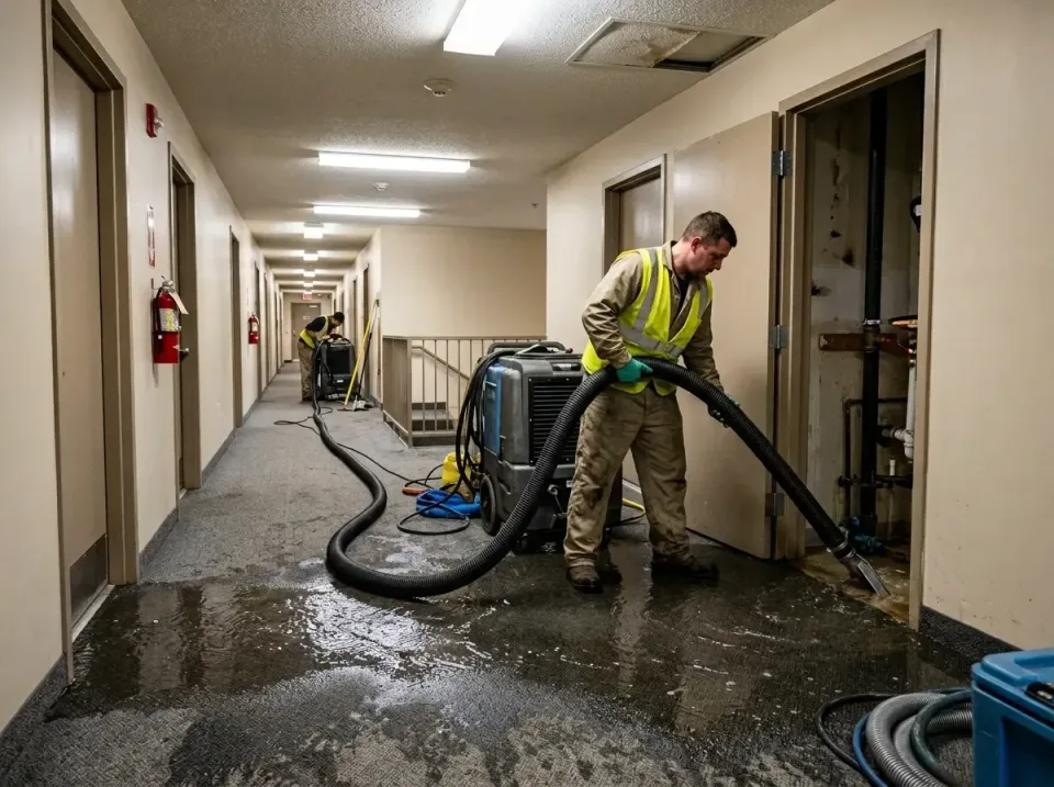 multi-unit-apartment-hallway-f-005 — frequently asked questions, Emergency Burst Pipe Water Extraction & Removal in Montours…
